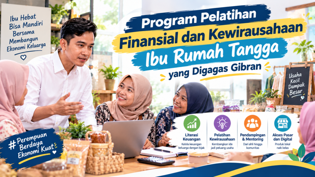 Program Pelatihan Finansial dan Kewirausahaan Ibu Rumah Tangga yang Digagas Gibran