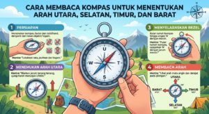 Cara Membaca Kompas untuk Menentukan Arah Utara, Selatan, Timur, dan Barat