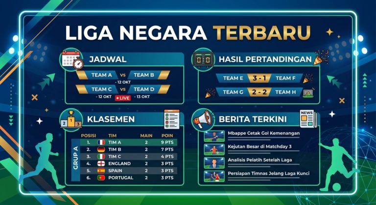 Liga Negara Terbaru: Jadwal, Hasil Pertandingan, Klasemen, dan Berita Terkini
