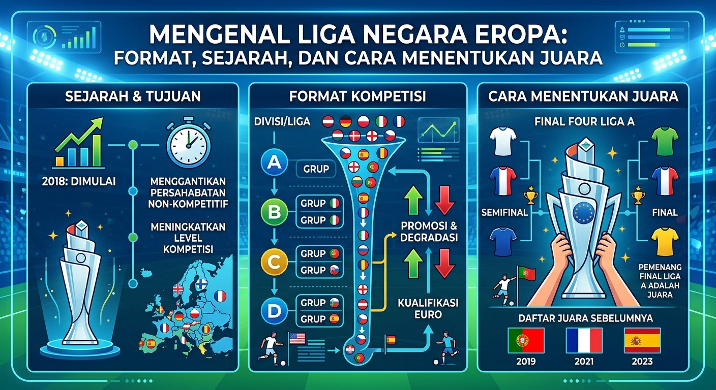 Mengenal Liga Negara Eropa: Format, Sejarah, dan Cara Menentukan Juara