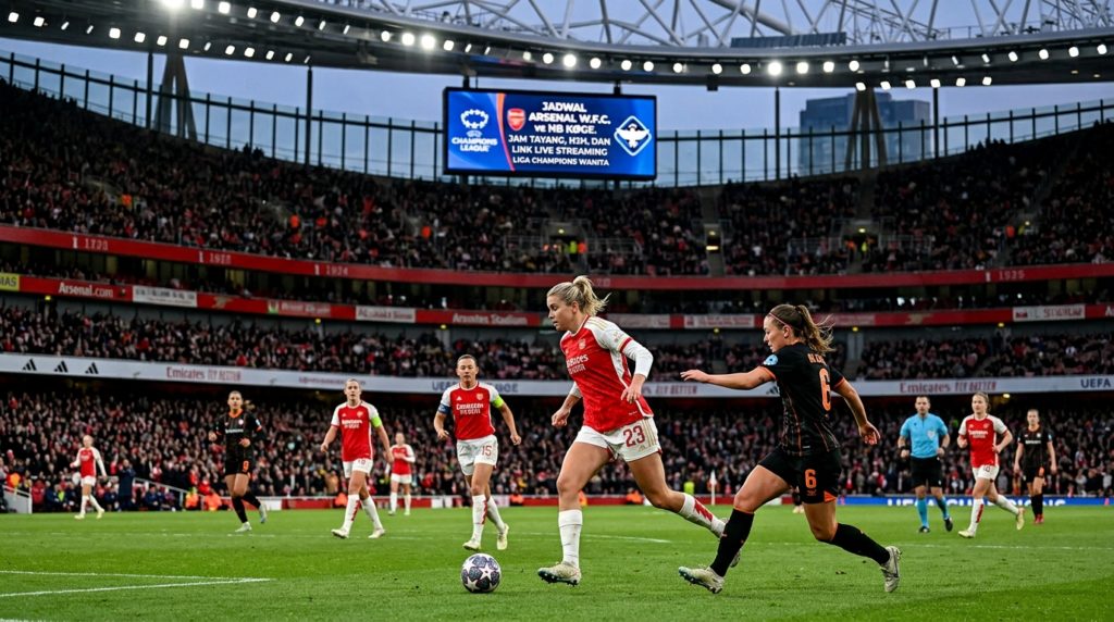 Jadwal Arsenal W.F.C. vs HB Køge: Jam Tayang, H2H, dan Link Live Streaming Liga Champions Wanita