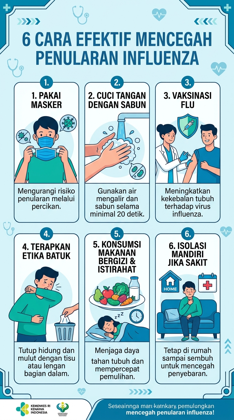 Kasus Influenza Melonjak, Pakar UGM Bagikan 6 Cara Efektif Mencegah Penularan