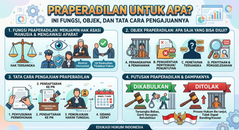 Praperadilan untuk Apa? Ini Fungsi, Objek, dan Tata Cara Pengajuannya