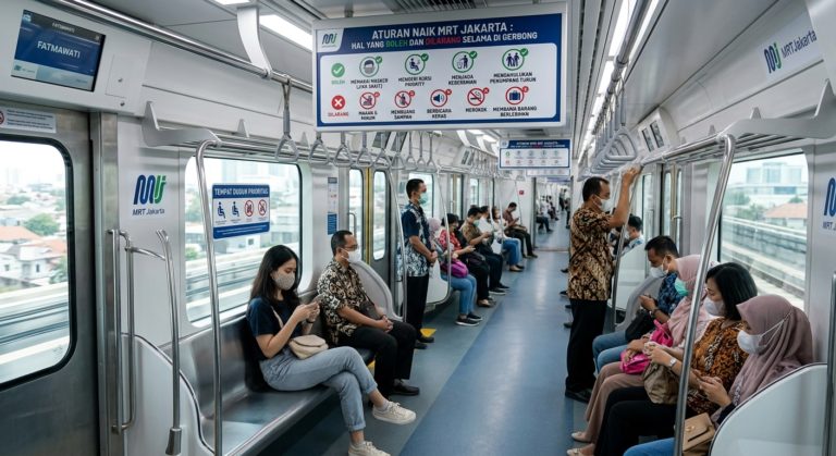 Aturan Naik MRT Jakarta: Hal yang Boleh dan Dilarang Selama di Gerbong