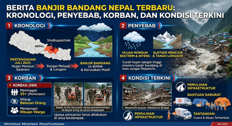 Berita Banjir Bandang Nepal Terbaru: Kronologi, Penyebab, Korban, dan Kondisi Terkini