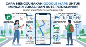 Cara Menggunakan Google Maps untuk Mencari Lokasi dan Rute Perjalanan