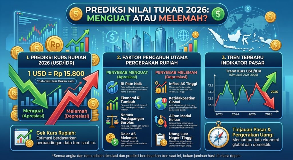 Nilai Tukar 2026 Menguat atau Melemah? Cek Kurs Rupiah, Faktor Pengaruh, dan Tren Terbarunya