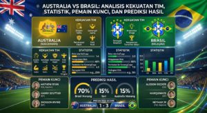 Australia vs Brasil: Analisis Kekuatan Tim, Statistik, Pemain Kunci, dan Prediksi Hasil