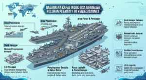 Bagaimana Kapal Induk Bisa Membawa Puluhan Pesawat? Ini Penjelasannya