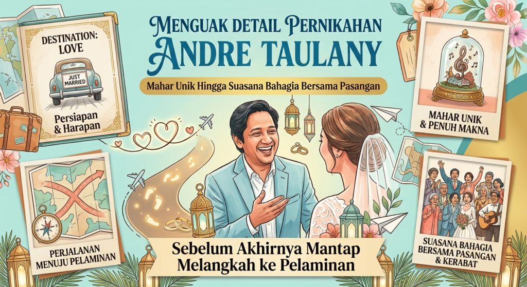 Menguak Detail Pernikahan Andre Taulany: Mahar Unik Hingga Suasana Bahagia Bersama Pasangan