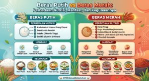 Beras Putih vs Beras Merah: Perbedaan Nutrisi, Manfaat, dan Kegunaannya