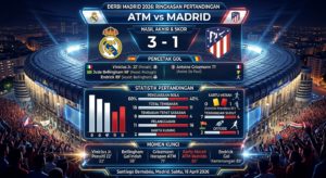 ATM vs Madrid 2026: Hasil Akhir, Skor, Pencetak Gol, dan Statistik Pertandingan