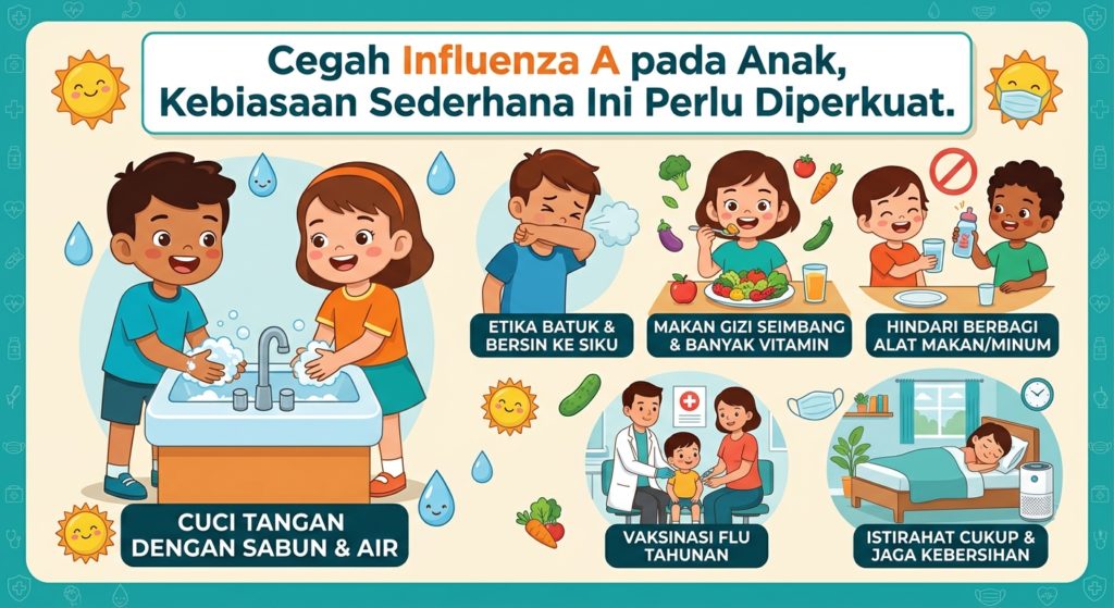 Cegah Influenza A pada Anak, Kebiasaan Sederhana Ini Perlu Diperkuat