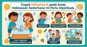 Cegah Influenza A pada Anak, Kebiasaan Sederhana Ini Perlu Diperkuat