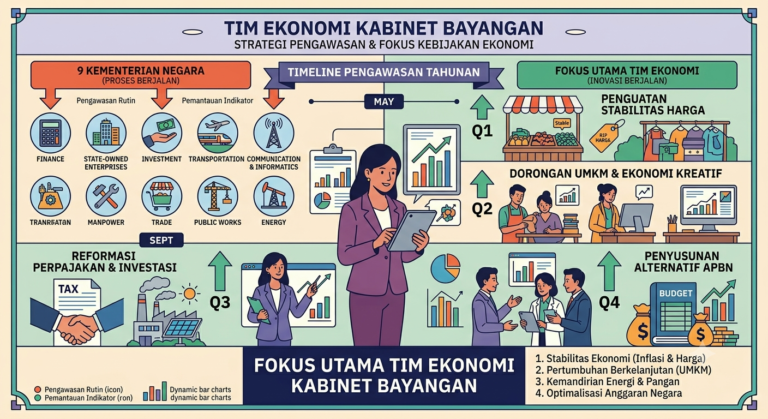 Mengawasi 9 Kementerian Sekaligus, Apa Fokus Utama Tim Ekonomi Kabinet Bayangan?