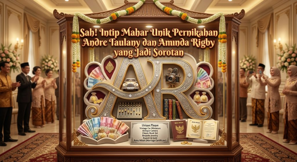 Sah! Intip Mahar Unik Pernikahan Andre Taulany dan Amanda Rigby yang Jadi Sorotan