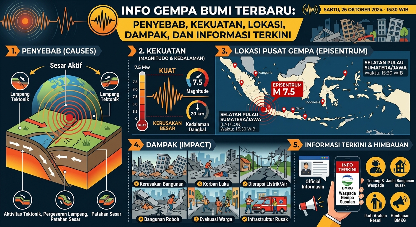 Gempa Bumi Terbaru: Penyebab, Kekuatan, Lokasi, Dampak, dan Informasi Terkini