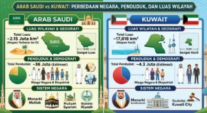 Arab Saudi vs Kuwait: Perbedaan Negara, Penduduk, dan Luas Wilayah