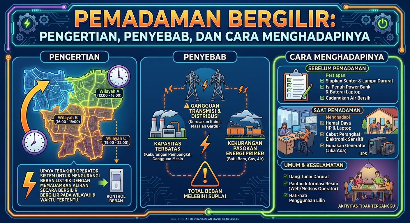 Pemadaman Bergilir: Pengertian, Penyebab, dan Cara Menghadapinya