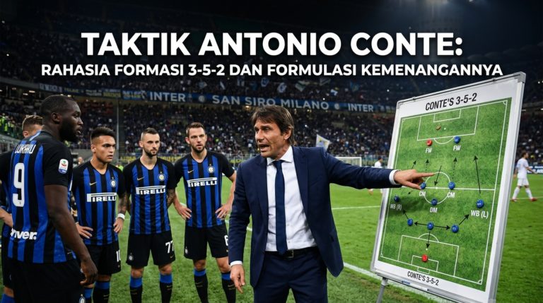 Taktik Antonio Conte: Rahasia Formasi 3-5-2 dan Formulasi Kemenangannya