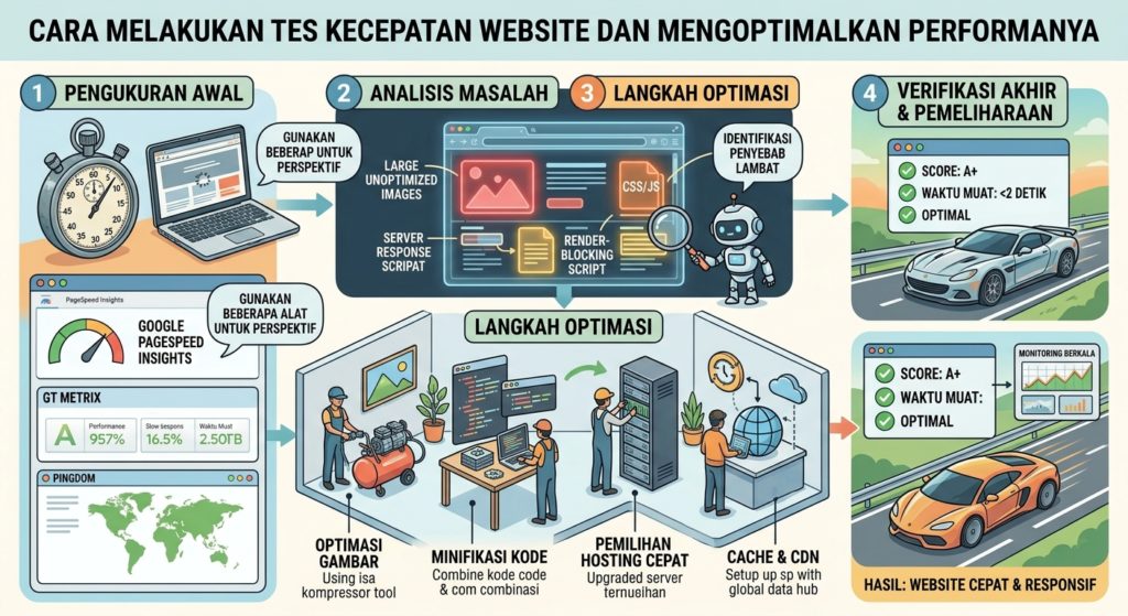 Cara Melakukan Tes Kecepatan Website dan Mengoptimalkan Performanya