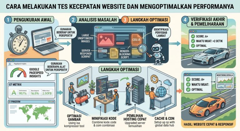 Cara Melakukan Tes Kecepatan Website dan Mengoptimalkan Performanya