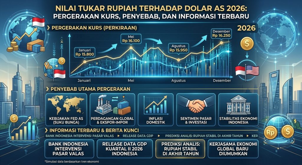 Nilai Tukar Rupiah terhadap Dolar AS 2026: Pergerakan Kurs, Penyebab, dan Informasi Terbaru