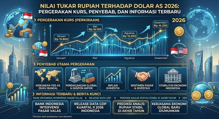 Nilai Tukar Rupiah terhadap Dolar AS 2026: Pergerakan Kurs, Penyebab, dan Informasi Terbaru