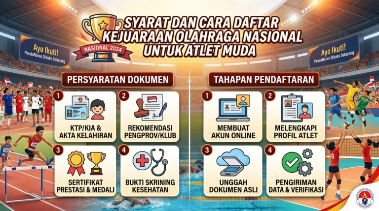 Syarat dan Cara Daftar Kejuaraan Olahraga Nasional untuk Atlet Muda