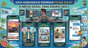 Gaya Komunikasi Kekinian Polda Sulut di Media Sosial yang Disukai Gen Z