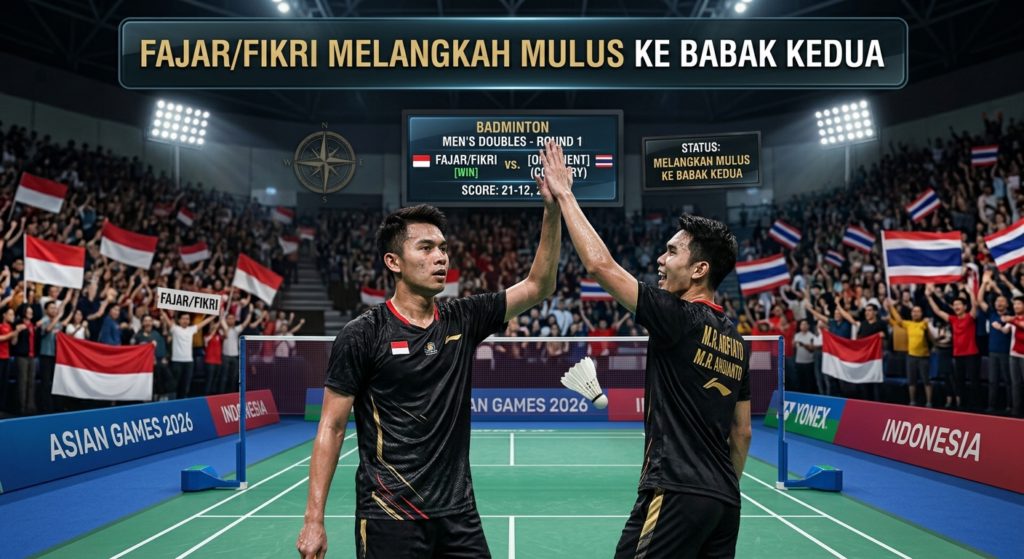 Fajar/Fikri melangkah mulus ke babak kedua