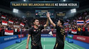 Fajar/Fikri melangkah mulus ke babak kedua