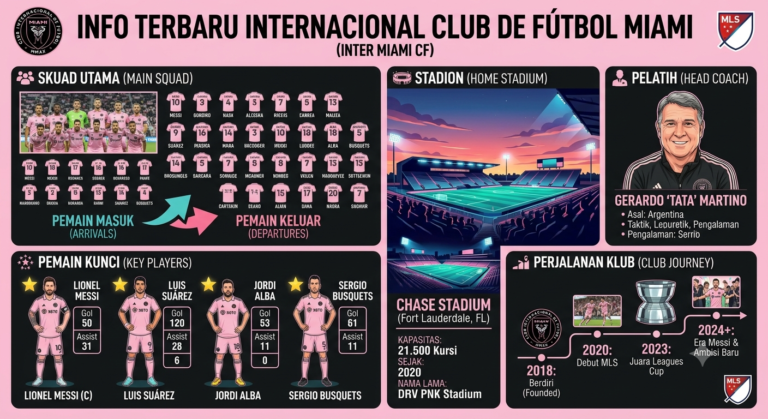 Internacional Club de Fútbol Miami Terbaru: Skuad, Pemain Kunci, Pelatih, Stadion, dan Perjalanan Klub