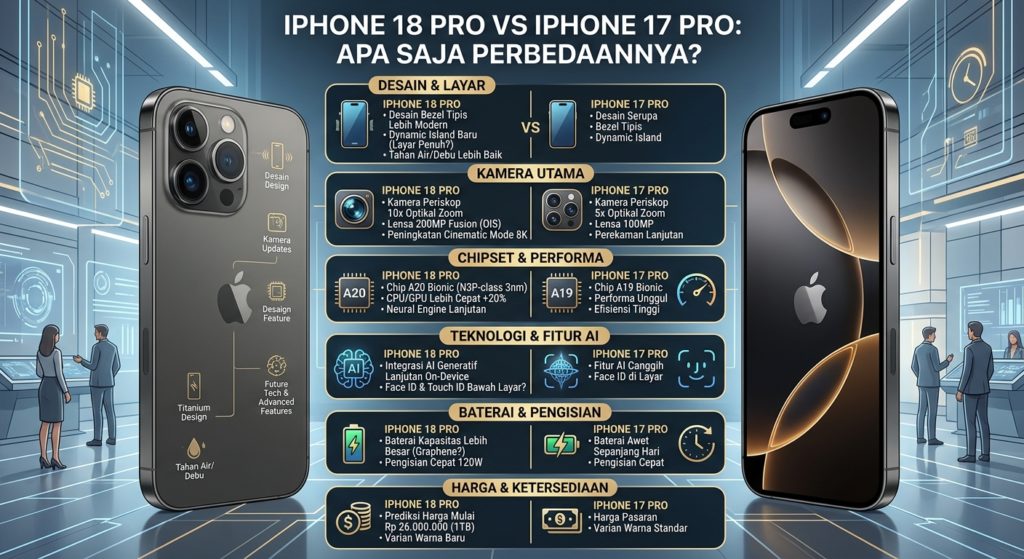 iPhone 18 Pro vs iPhone 17 Pro: Apa Saja Perbedaannya?