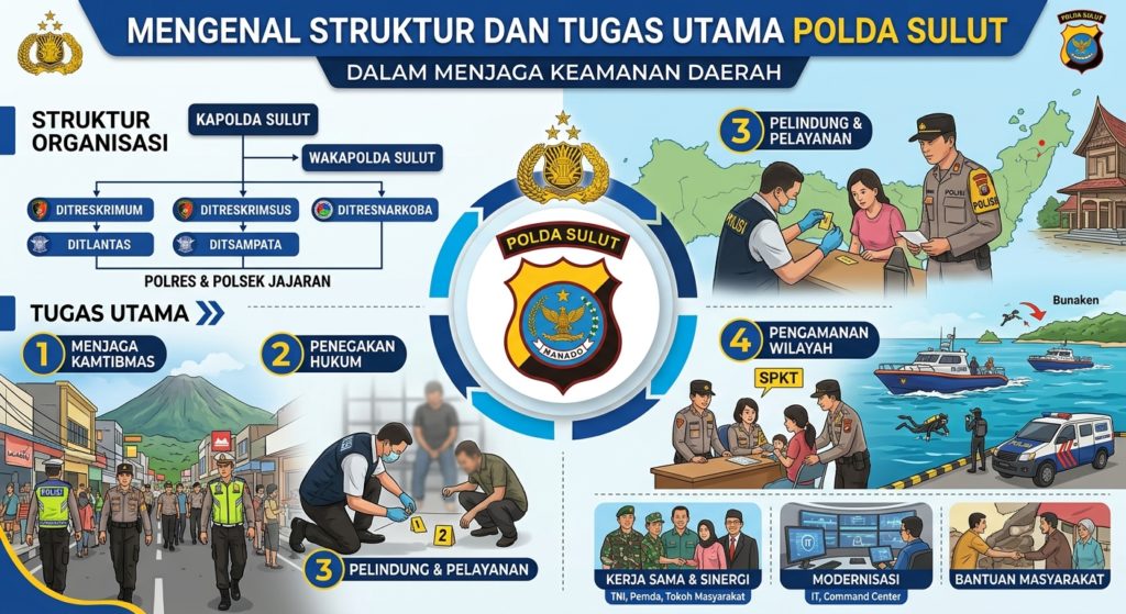 Mengenal Struktur dan Tugas Utama Polda Sulut dalam Menjaga Keamanan Daerah