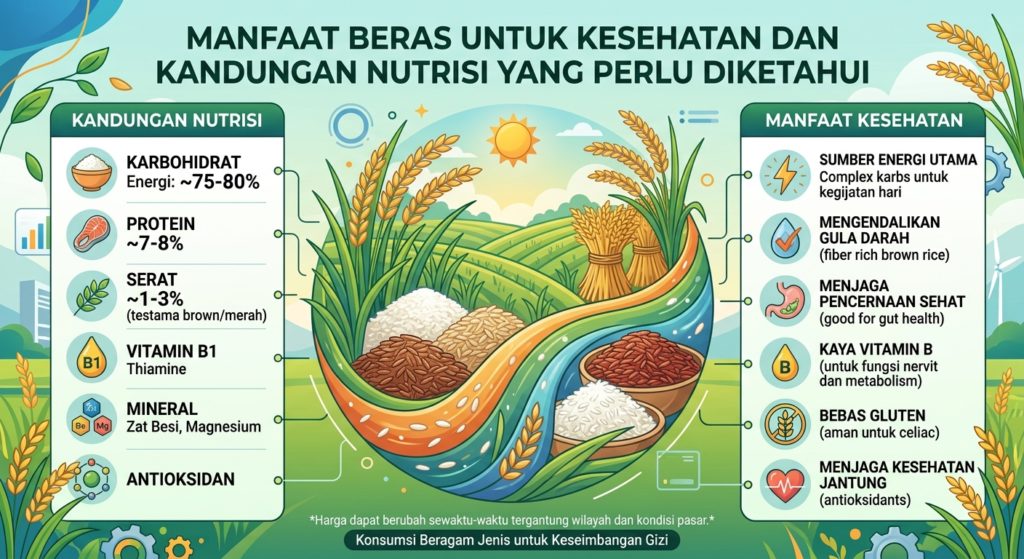 Manfaat Beras untuk Kesehatan dan Kandungan Nutrisi yang Perlu Diketahui