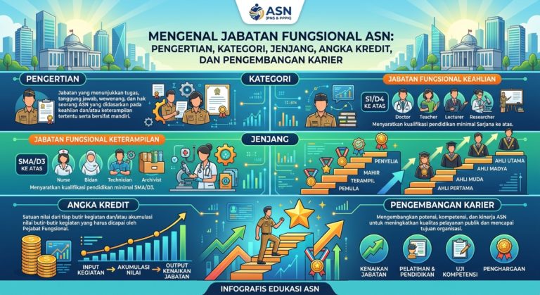 Mengenal Jabatan Fungsional ASN: Pengertian, Kategori, Jenjang, Angka Kredit, dan Pengembangan Karier