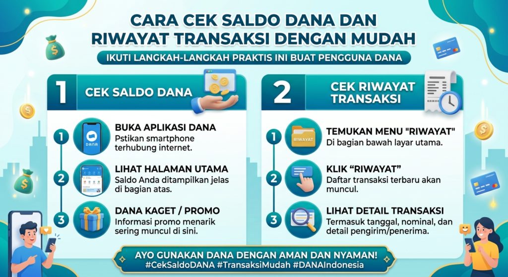 Cara Cek Saldo DANA dan Riwayat Transaksi dengan Mudah, Begini Langkahnya