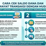 Cara Cek Saldo DANA dan Riwayat Transaksi dengan Mudah, Begini Langkahnya