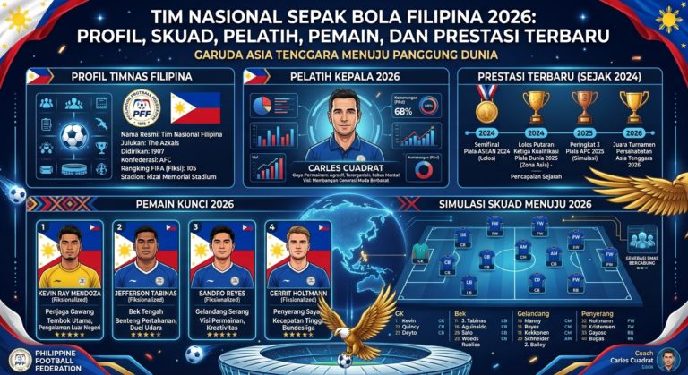 Tim Nasional Sepak Bola Filipina 2026: Profil, Skuad, Pelatih, Pemain, dan Prestasi Terbaru
