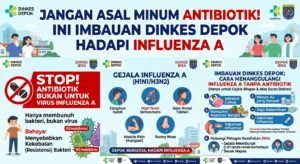 Jangan Asal Minum Antibiotik! Ini Imbauan Dinkes Depok Hadapi Influenza A