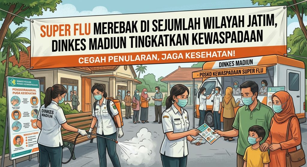 Super Flu Merebak di Sejumlah Wilayah Jatim, Dinkes Madiun Tingkatkan Kewaspadaan | JMP