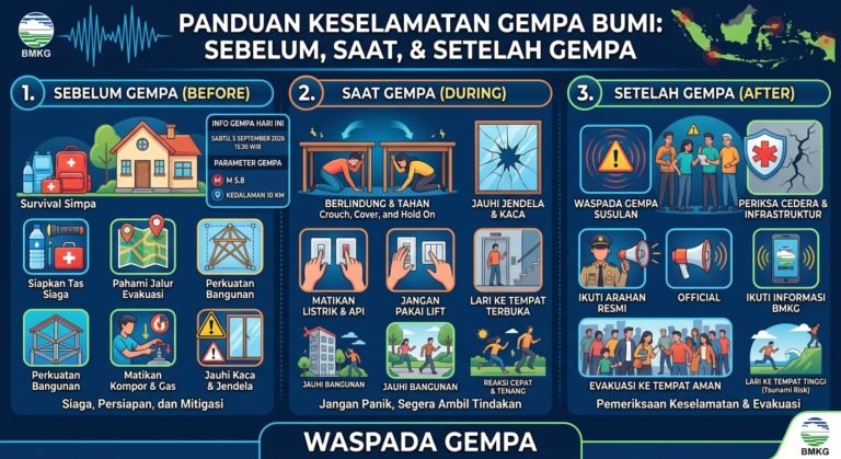 Cara Menghadapi Gempa Bumi: Panduan Keselamatan Sebelum, Saat, dan Setelah Gempa