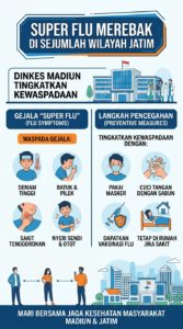 Super Flu Merebak di Sejumlah Wilayah Jatim, Dinkes Madiun Tingkatkan Kewaspadaan