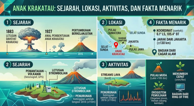 Anak Krakatau: Sejarah, Lokasi, Aktivitas, dan Fakta Menarik