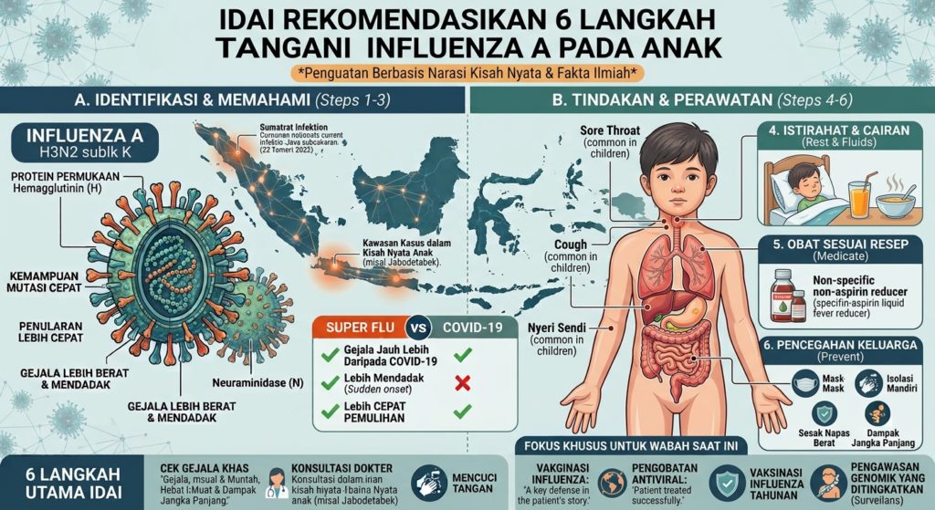 IDAI Rekomendasikan 6 Langkah Tangani Influenza A pada Anak