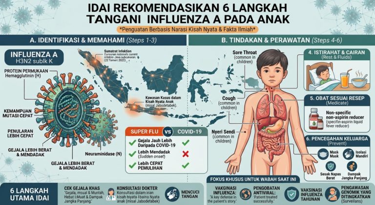 IDAI Rekomendasikan 6 Langkah Tangani Influenza A pada Anak