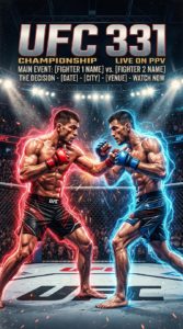 UFC 331 Terbaru: Jadwal, Daftar Pertandingan, Petarung, dan Cara Menonton