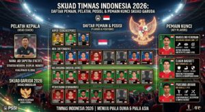 Skuad Timnas Indonesia 2026: Daftar Pemain, Pelatih, Posisi, dan Pemain Kunci Skuad Garuda