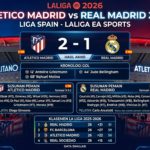 Atletico Madrid vs Real Madrid 2026: Hasil 2-1, Kronologi Gol, Line Up, dan Klasemen La Liga